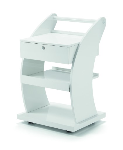 Stolik boczny X biały