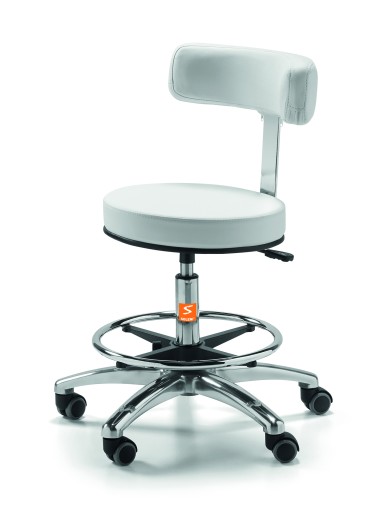 Taboret roboczy X-4 z oparciem