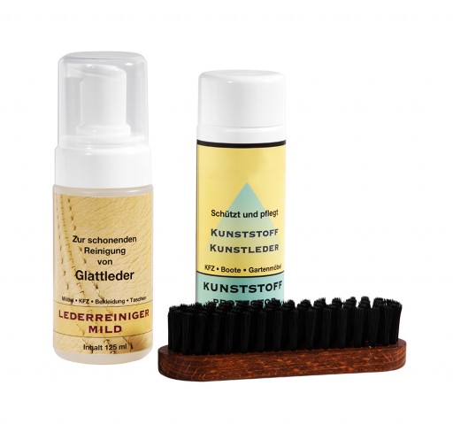 Zestaw do pielęgnacji sztucznej i prawdziwej skóry