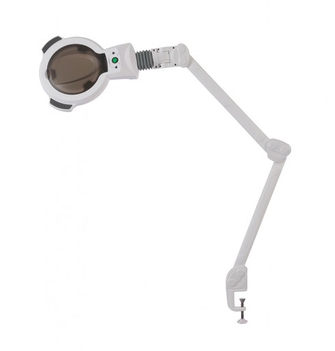 Lampa lupowa VII na podstawce zaciskowej